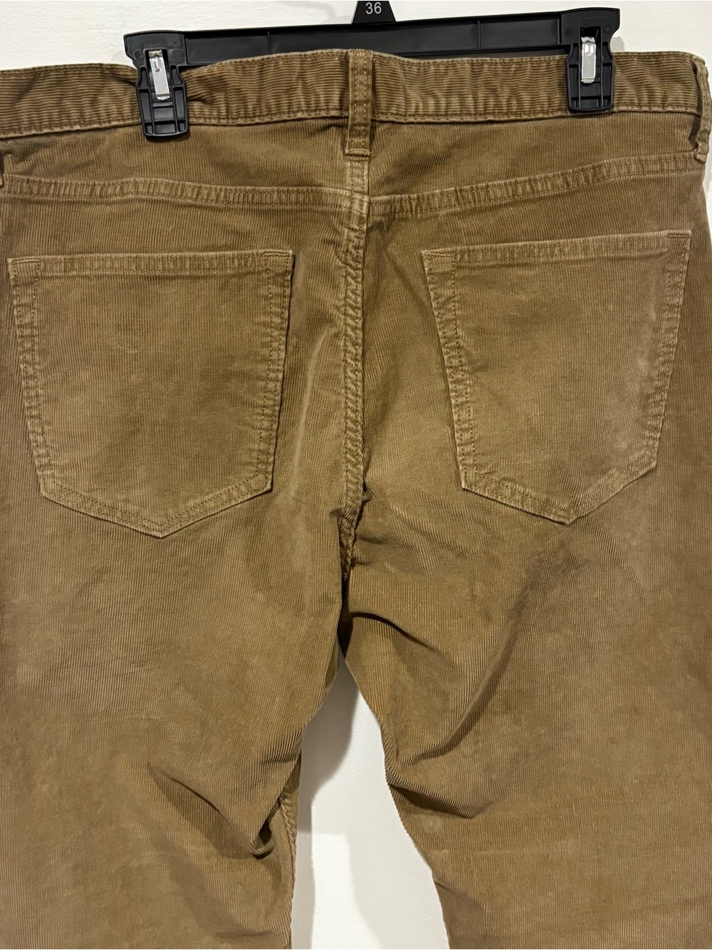 Banana Republic Men's Corduroy Slim Fit Pants in Chestnut - Picture 4 of 8